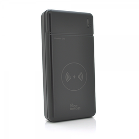 Power bank PLO-30 з бездротовою зарядкою 30000mAh, Black, Blister