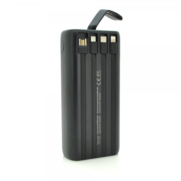 Power bank PLO-PB30M 30000mAh, Black, Blister