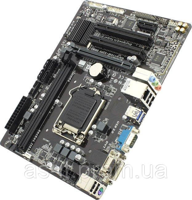 БУ Материнская плата s1151, Gigabyte GA-H110M-S2PV (2xDDR4, Intel H110 ...