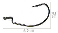 Крючки офсетные Crazy Fish Big Game Offset Hook №6/0 "Оригинал"