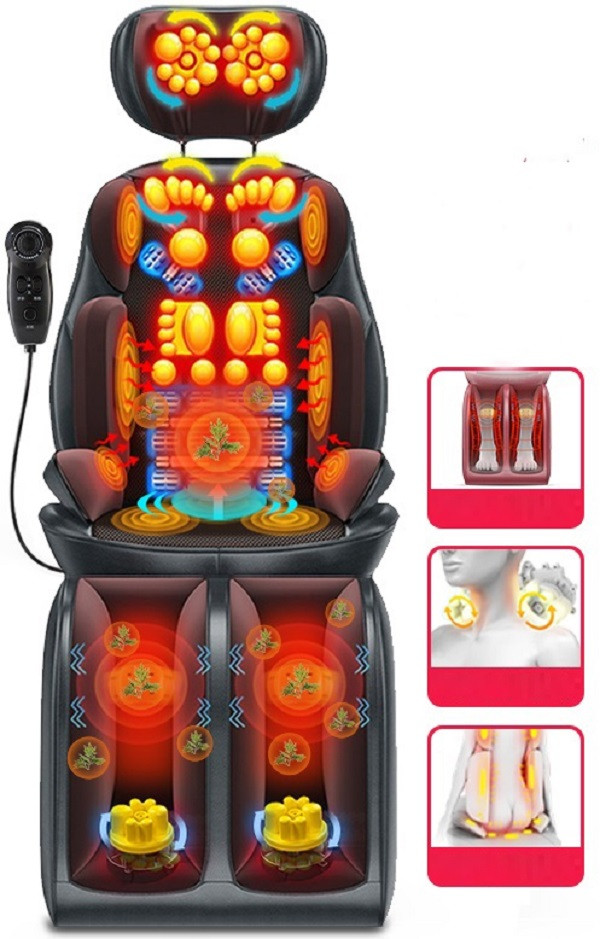 Масажна накидка, масажер з підігрівом, масажер шиацу для всього тіла, краще ніж масажне крісло - фото 1 - id-p2339296419