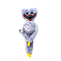 М'яка іграшка Хагі Ваги "Poppy Playtime" Huggy Wuggy сірий 50*18*8 см (00517), фото 3