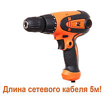 Потужний електричний дриль-шуруповерт (електрошуруповерт) Tex.AC ТА-01-108 : 550 Вт, 0.8-10мм сверло шуруповерт для дому, фото 3