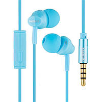 Вакуумні навушники Remax RM-501 Earphone blue блакитний