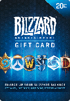 Подарочная карта Blizzard Gift Card на сумму 20 EUR