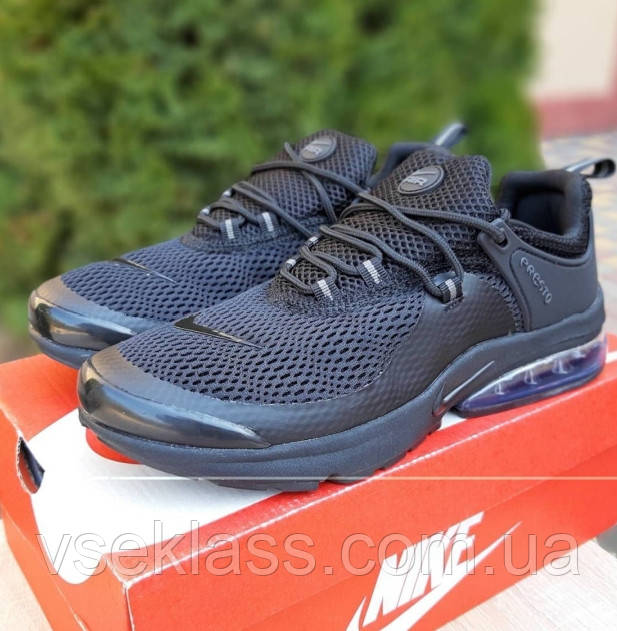 Купить 41 43 44 Nike Air Presto кроссовки черные летние текстиль сетка ...