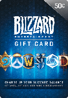 Подарочная карта Blizzard Gift Card на сумму 50 EUR