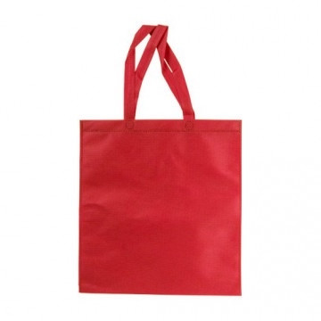 Екосумка червона спанбонд 38*0*41 см (друк на сумках, промо сумки, друк на сумках, сумки гуртом)