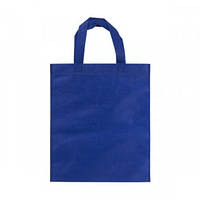 Эко сумка синяя спанбонд 27*0*32 см (друк на сумках , промо сумки, печать на сумках, сумки оптом)