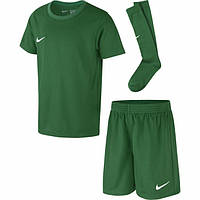Игровой комплект детский (футболка, шорти, гетры) NIKE CD2244-302, Зелёный, Размер (EU) - 122cm