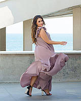 Довге літнє плаття сарафан, батальна сукня максі "Скарлетт"-розмір:42-44,46-48,50-52