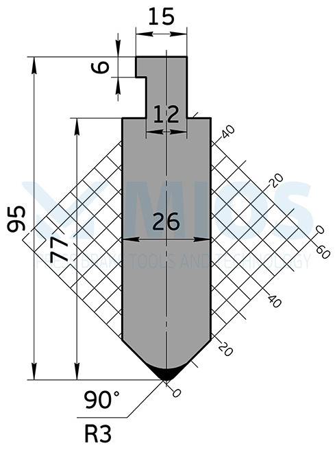 Пуансон P.902.C (835мм.)