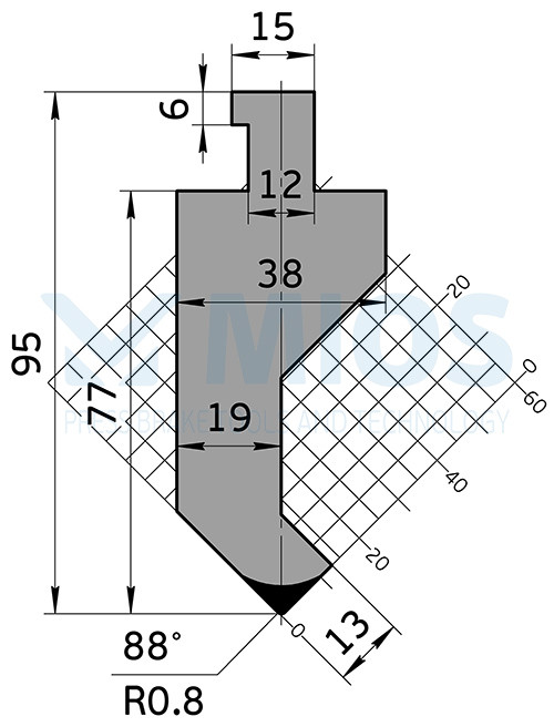 Пуансон P.903.C (835мм.)