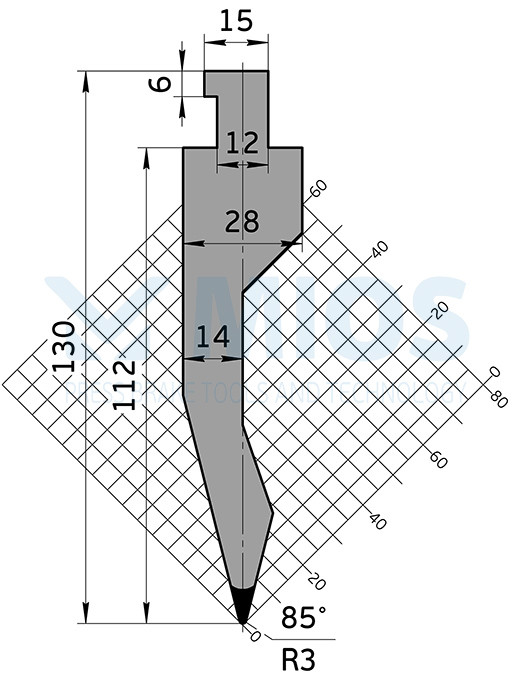 Пуансон P.907.C (835мм.)