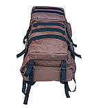 Рюкзак тактичний штурмовий 50 л хакі коричневий з MOLLE, фото 9
