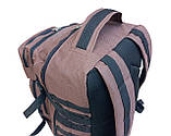 Рюкзак тактичний штурмовий 50 л хакі коричневий з MOLLE, фото 6