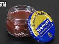Увлажняющий крем для обуви Saphir Creme Surfine, цв. махагон (09), 50 мл (0032)