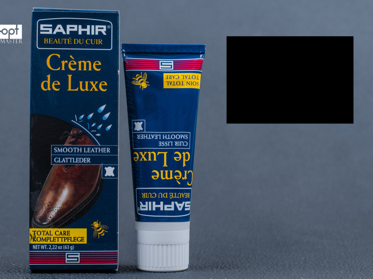 Водовідштовхувальний Крем Saphir Creme De Luxe, кол. чорний (01), 75 мл (0023)