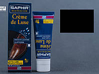 Водоотталкивающий Крем Saphir Creme De Luxe, цв. черный (01), 75 мл (0023)