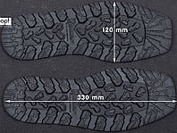 След подошвы обуви 8мм XA012 DEFENCE MICHELIN (Франция), р.45-46, цв. черный (black)