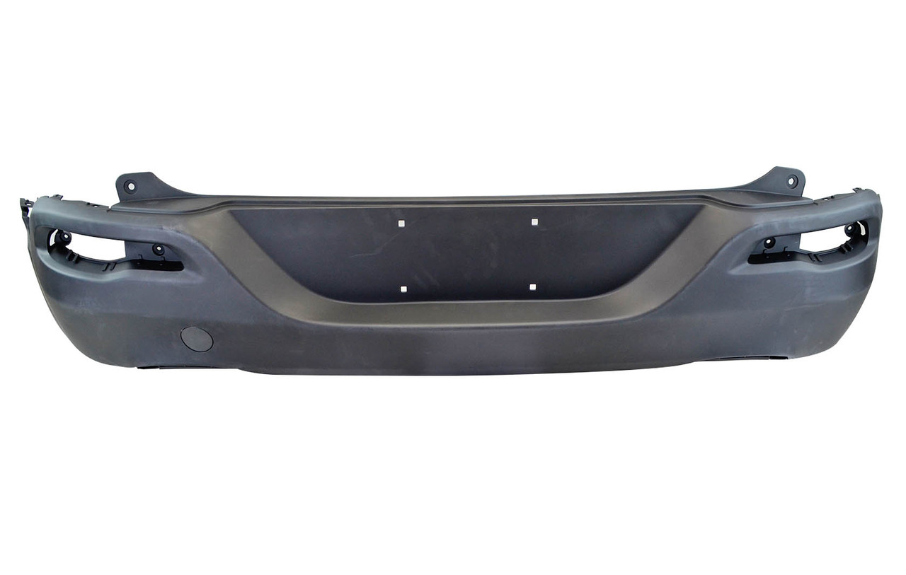 Бампер задній Jeep Cherokee 5 KL (2014-2017) дорест верхня частина без парктроніка із заглушкою під гак Junsite