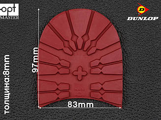 Набійка гумова TANK (Dunlop), р. 43/44, кол. червоний