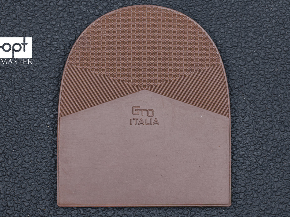Набойка резиновая мужская GTO Italia (Китай), т. 6.6 мм, р.13-14, цв. тропик (св. коричн) - фото 1 - id-p2763180