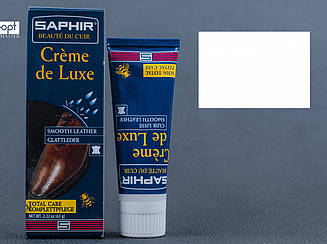 Водоотталкивающий Крем Saphir Creme De Luxe, цв. белый (21), 75 мл (0023)