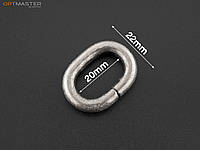 Кольцо 20мм (50-А356) Состаренное серебро