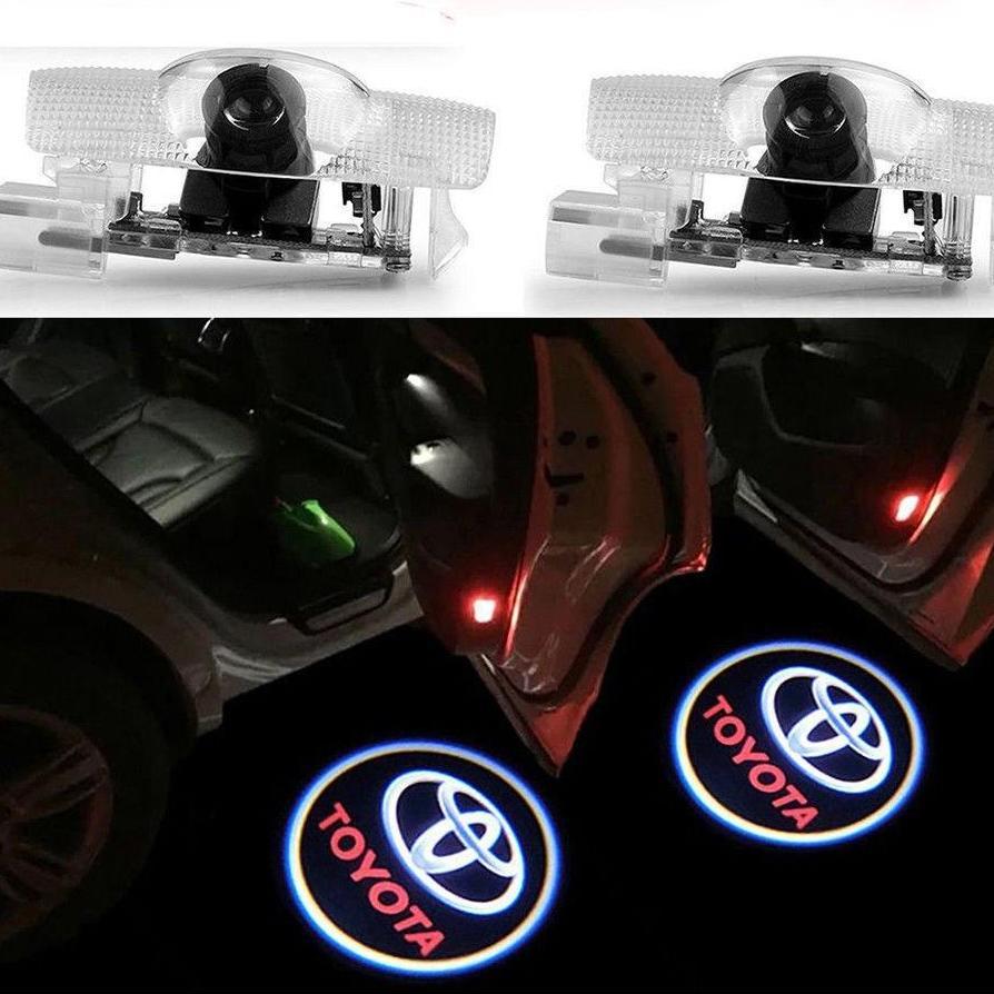 Штатна LED-підсвітка дверей із логотипом Toyota (Тойота) Camry Corolla Land Cruiser PRADO Sequoia Tundra Verso