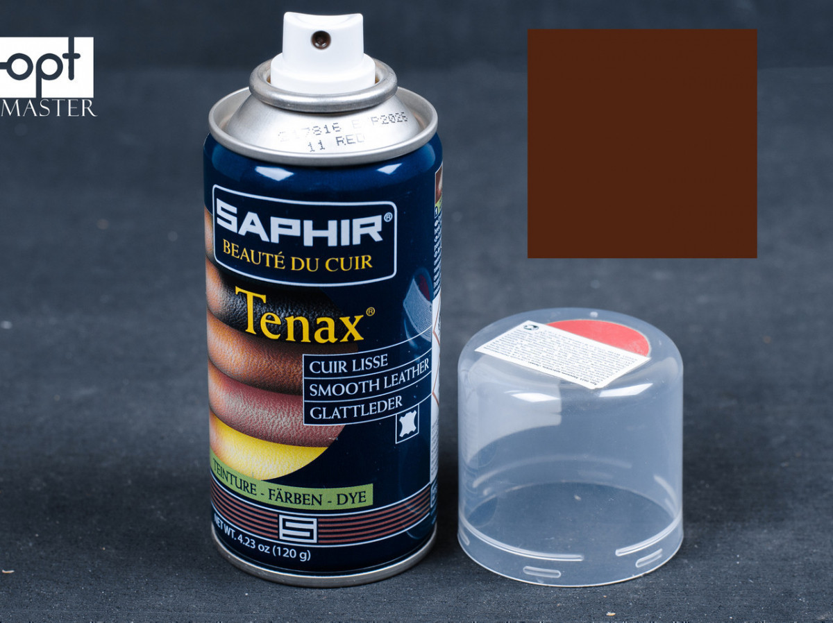 Аерозольна фарба кол.горіховий для гладкої шкіри Saphir Tenax Spray, 150 мл (0823)(38)