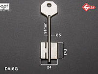 5DVN17 Silca (Клас-3) заготовка ключа бородковая