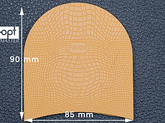 Набійка гумова FAVOR-рептилія, т. 6.6 мм, р. середній, кол. бежевий (12)