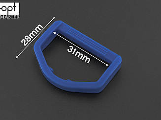 Пряжка рамка пластик 31 мм РП/1-(B)38094, кол. синій