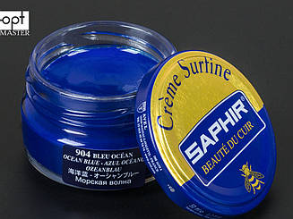 Зволожуючий крем для Взуття Saphir Creme Surfine, цв. морська хвиля (904), 50 мл (0032)