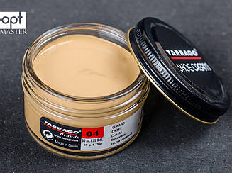 Крем бежево-коричневий взуття з гладкої шкіри Tarrago Shoe Cream, 50 мл, TCT31 (04)