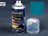 Аэрозольная бирюзовая краска для гладкой кожи Saphir Tenax Spray, 150 мл,(0823)(69)