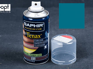 Аерозольна бірюзова фарба для гладкої шкіри Saphir Tenax Spray, 150 мл,(0823)(69)