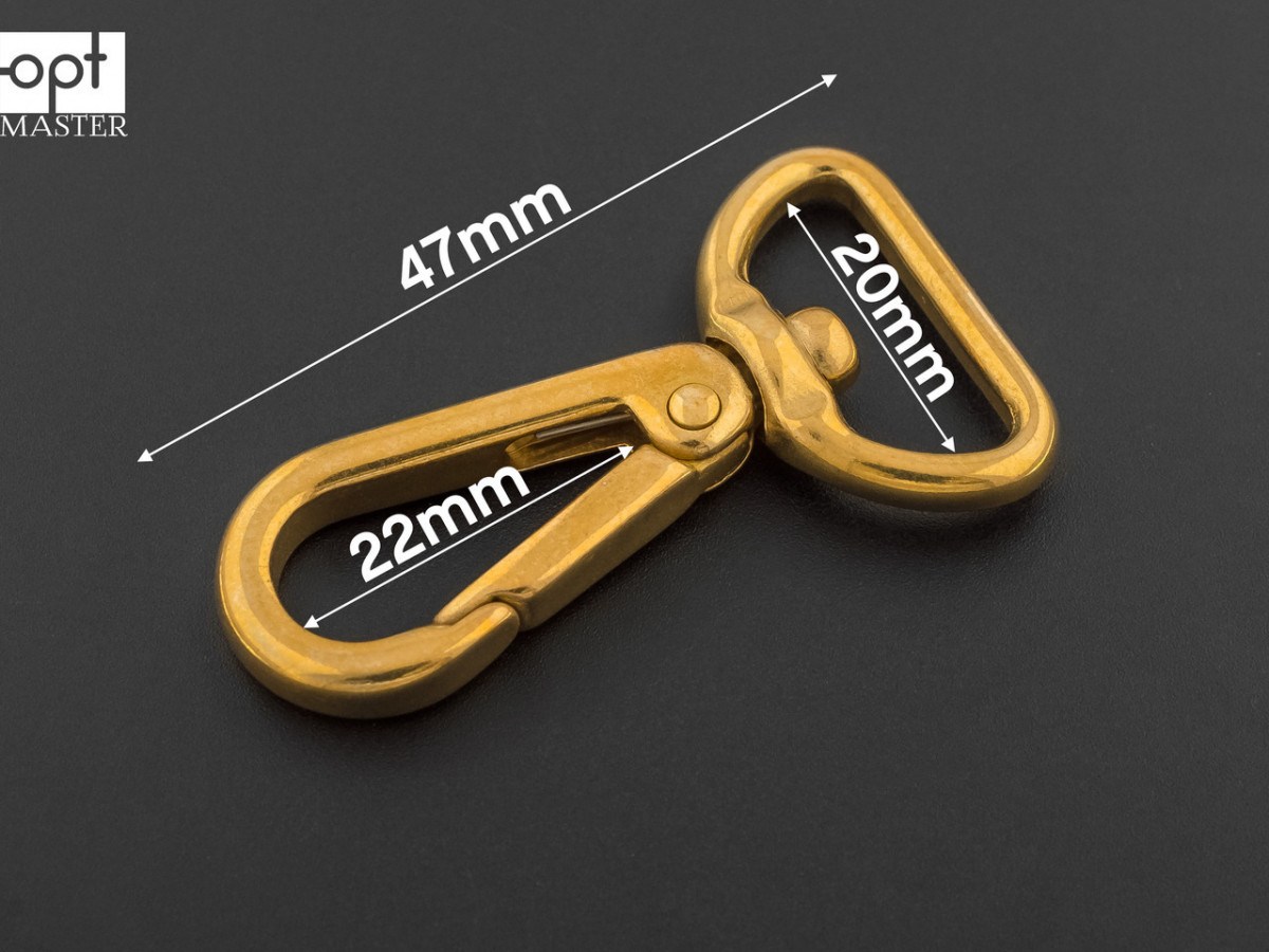 Карабин латунный 20мм, арт. 50-А61 (ID#1224325885), цена: 175.50 ...