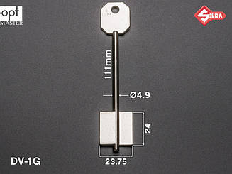 5DVN4 Silca заготовка ключа бородкова