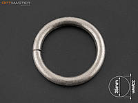 Кольцо 25мм (50-А373) Состаренное серебро