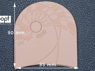 Набійка гумова FAVOR арт. H-023, т. 6.6 мм, р. середній, кол. бежевий (13) beige