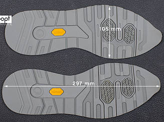Гумова підошва/слід для взуття BISSELL BL-23, кол.#3 темно-сірий , розмір 38-39