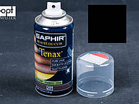 Аэрозольная черная краска для гладкой кожи Saphir Tenax Spray, 150 мл,(0823)(01)