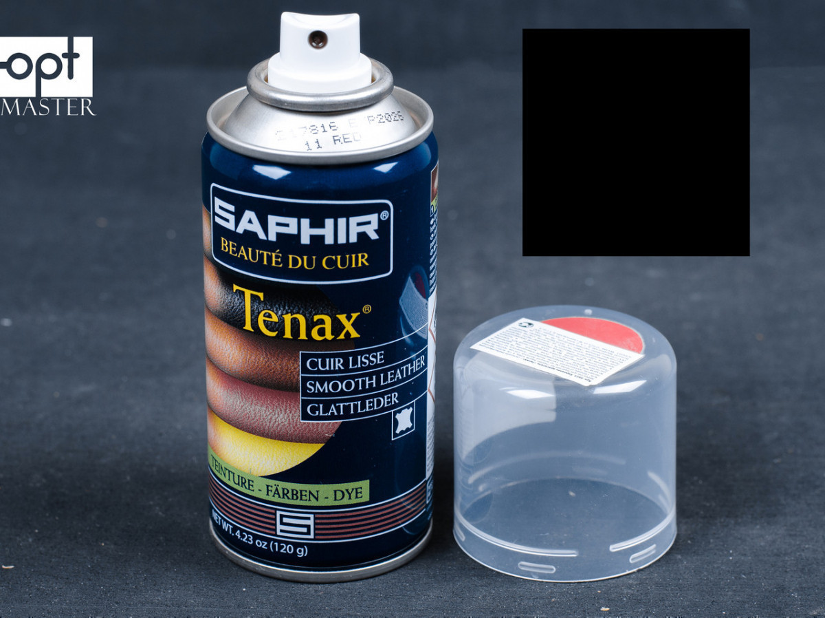 Аэрозольная черная краска для гладкой кожи Saphir Tenax Spray, 150 мл,(0823)(01) - фото 1 - id-p515927945