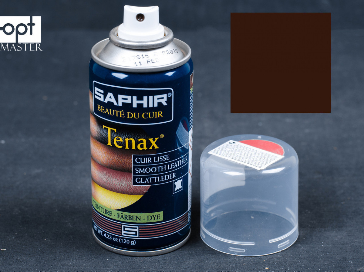 Аерозольна коричнева фарба для гладкої шкіри Saphir Tenax Spray, 150 мл (0823)(04)