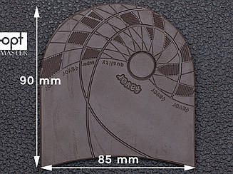 Набійка гумова FAVOR арт. H-023, т. 6.6 мм, р. середній, кол. світло-коричневий (06) light brown