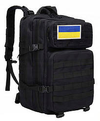 Військовий водонепроникний рюкзак JACK MORS 41-60 л. чорний