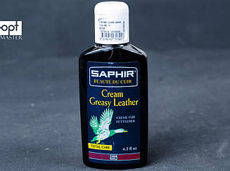 Крем-бальзам для жированной шкіри, Saphir Greasy Leather (0713), кол. тим. коричневий (05)