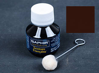 Фарба коричнева для відкритих типів шкір Saphir Teinture Francaise, 50 мл,(0812)(04)